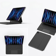 Pouzdro + klávesnice iPad Pro 12.9" 2022/2021/2020 (6/5/4 gen.), Dux Ducis Keyboard TouchPad, černé