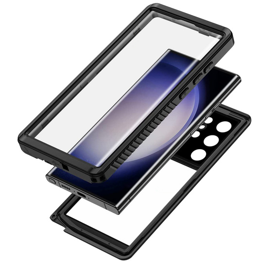 Vodotěsné pouzdro IP68 pro Samsung Galaxy S23 Ultra, černé