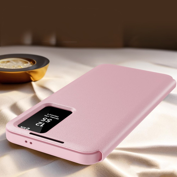 Flipové pouzdro pro Samsung Galaxy S23, Smart View Wallet, růžové