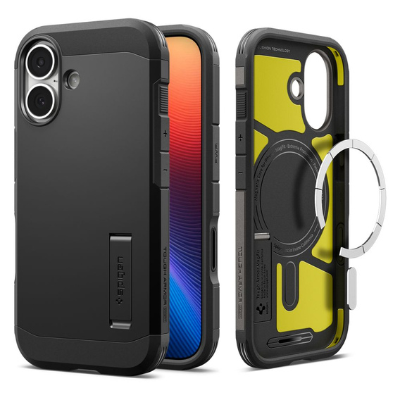 Spigen pouzdro pro iPhone 17, Tough Armor T MagSafe, černé