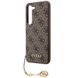 Pouzdro GUESS pro Samsung Galaxy A55, 4G Charms Collection Hardcase, hnědé
