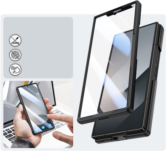 Skleněné pouzdro s plnou 360° ochranou pro Samsung Galaxy Z Fold7 5G