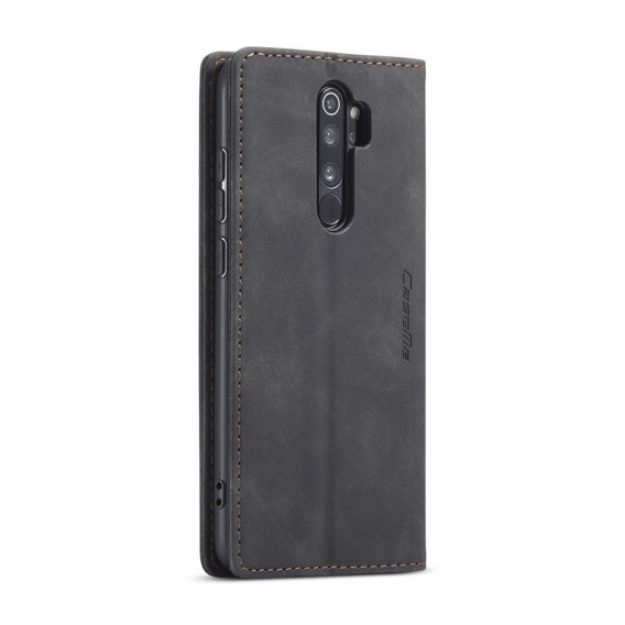 Pouzdro CASEME pro Xiaomi Redmi Note 8 Pro, Leather Wallet Case, černé