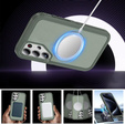Pouzdro s rámečkem pro Samsung Galaxy S22 Ultra, pro MagSafe, zelené
