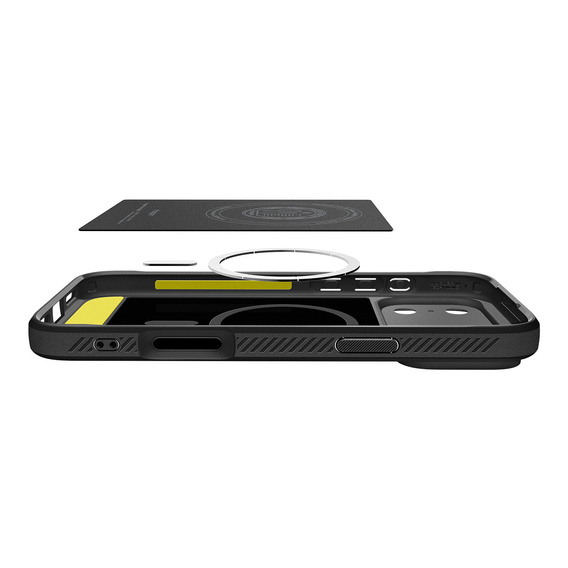 Spigen Rugged Armor MagSafe pouzdro pro iPhone 17 Pro Max, matně černé