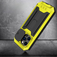 Pouzdro pro iPhone 14 Pro, R-JUST CamShield Slide, pancéřované, žluté / černé