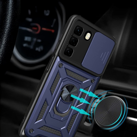 Pouzdro pro Infinix Hot 50 Pro 4G, CamShield Slide, modré