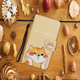 Klopové pouzdro pro Xiaomi Redmi 13C / Poco C65, Wallet, Akita Dog, krémový