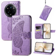Klopové pouzdro pro Realme 14 Pro 5G, Butterfly, fialové