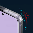 Pouzdro pro Oppo Reno 14, vyztužené, průhledné s černými boky