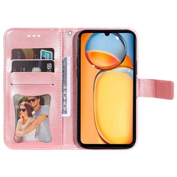 Klopové pouzdro pro Xiaomi Redmi 13C / Poco C65, Mandala Flower, růžové