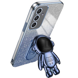 Pouzdro pro Samsung Galaxy A55 5G, Glitter Astronaut, modré