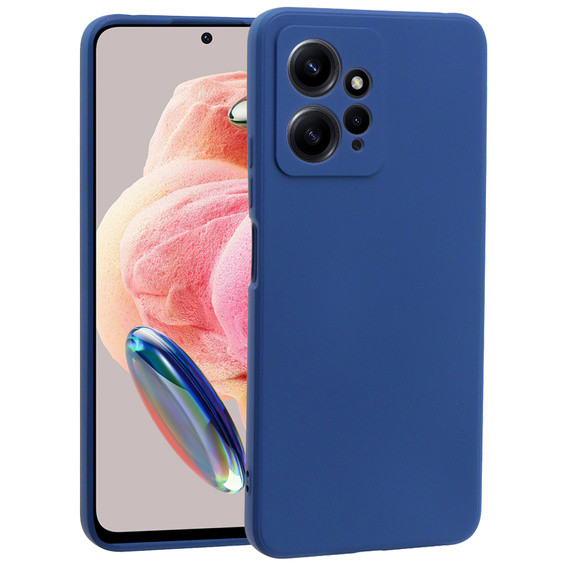 Pouzdro pro Xiaomi Redmi Note 12 4G, Silicone Lite, námořnicky modré