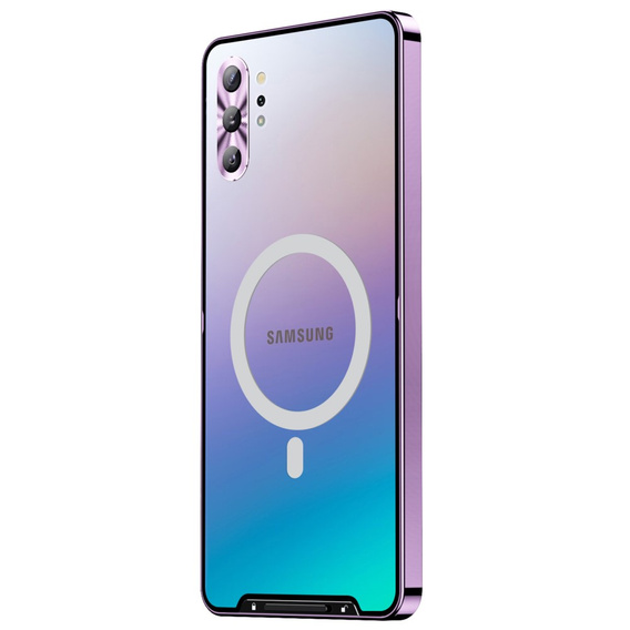 Ochranné pouzdro na fotoaparát pro Samsung Galaxy Note 10+ Plus, CamShield MagSafe, transparentní / fialové
