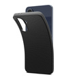 Pouzdro Spigen pro Samsung Galaxy A36 5G, Liquid Air, černé + 9H tvrzené sklo