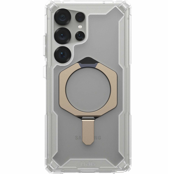 Pouzdro Urban Armor Gear pro Galaxy S25 Ultra, Plasma XTE MagSafe Kickstand, průhledné / šedé