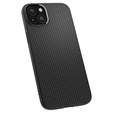 Pouzdro Spigen pro iPhone 15, Liquid Air, černé + 9H tvrzené sklo