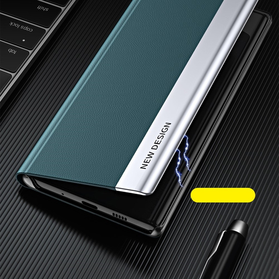 Klopové pouzdro pro Samsung Galaxy A35 5G, Side Magnetic, zelené