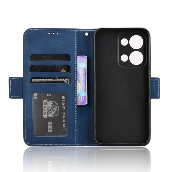 Klopové pouzdro pro Oppo Reno 13, Card Slot, námořnicky modré