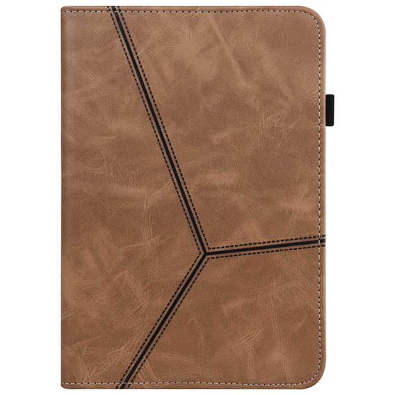 Pouzdro pro Lenovo Tab M10 Plus 10.6 Gen 3 TB-125F TB-128F, Classic, s prostorem pro stylus, hnědé
