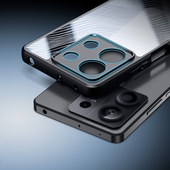 Pouzdro DuxDucis pro Xiaomi Redmi Note 13 5G, Aimo case, transparentní / černé