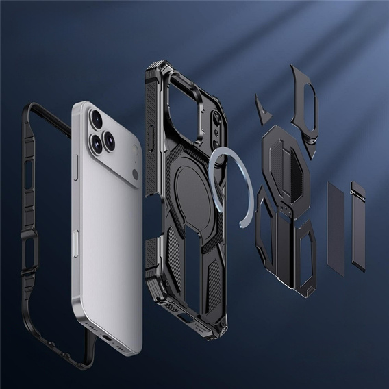 Ochranné pouzdro s podstavcem kompatibilní s MagSafe pro iPhone 17 Pro Max