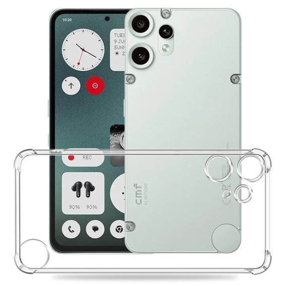 Pouzdro pro CMF Nothing Phone 2 Pro, Dropproof, průhledné