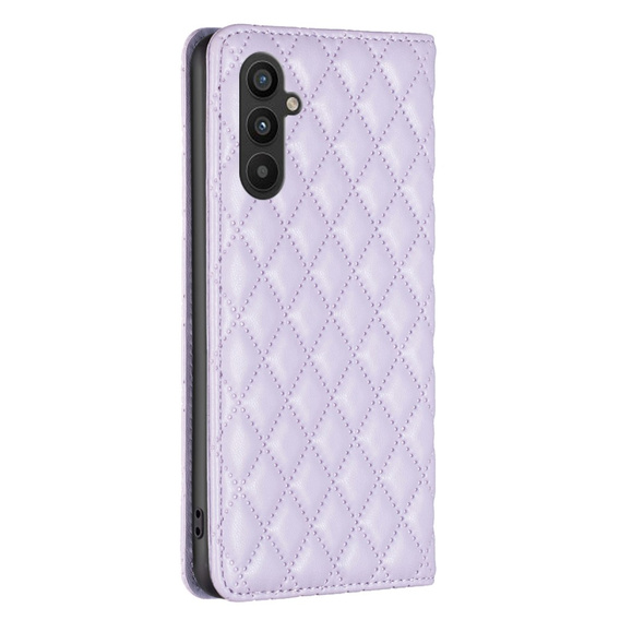 Klopové pouzdro pro Samsung Galaxy A34 5G, Wallet, BINFEN COLOR, fialové