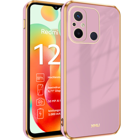 Pouzdro pro Xiaomi Redmi 12C, Glamour CamShield, fialové