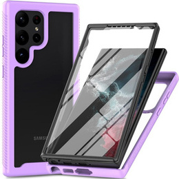Pouzdro pro Samsung Galaxy S24 Ultra, Shockproof, s fólií, fialové