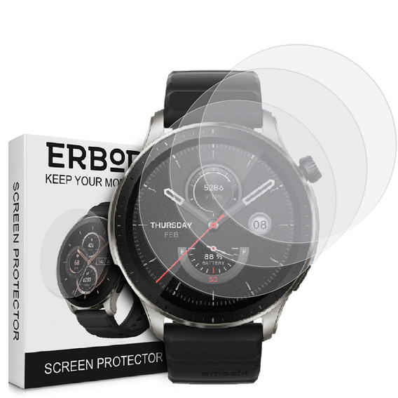 3x ERBORD Hydrogelová fólie pro Amazfit GTR 4