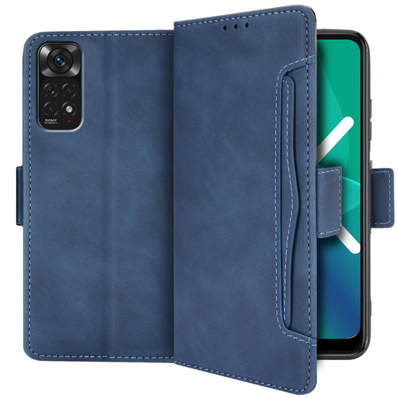 Klopové pouzdro pro Xiaomi Redmi Note 11 / 11S, Card Slot, modré