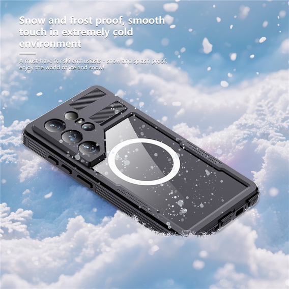 Vodotěsné pouzdro Redpepper MagSafe pro Samsung Galaxy S26 Ultra, černé