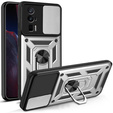 Pouzdro pro Xiaomi Poco F5 Pro, CamShield Slide, stříbrné