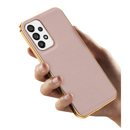 Pouzdro pro Samsung Galaxy A53 5G, Cowhide Leather, růžové