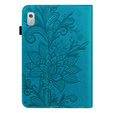 Pouzdro s klopou pro Lenovo Tab M9, flower, modré