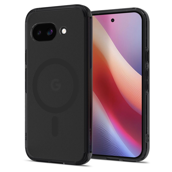 Pouzdro MagSafe Spigen pro Google Pixel 9A, Ultra Hybrid, matný / černý + 9H tvrzené sklo