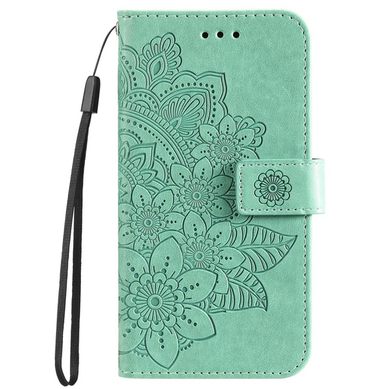 Klopové pouzdro pro Xiaomi Redmi 13C / Poco C65, Mandala Flower, zelené