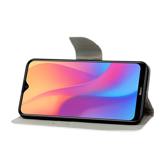 Klopové pouzdro pro Xiaomi Redmi 9A, Wallet, Butterfly modré