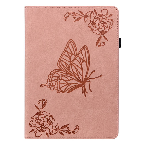 Pouzdro pro Lenovo Tab M11, Butterfly, růžové