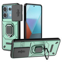 Pouzdro pro Xiaomi Redmi Note 13 Pro 5G, KickStand Camera Lens, zelené