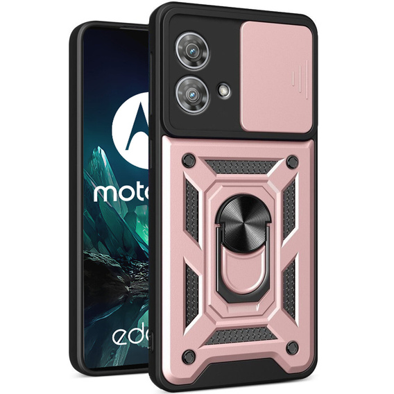 Pouzdro pro Motorola Edge 40 Neo, CamShield Slide, růžové rose gold