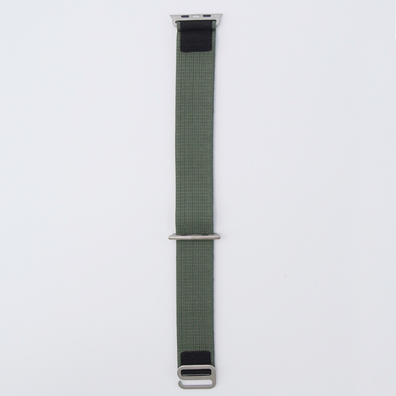 Nylonový řemínek pro Apple Watch 1/2/3/4/5/6/7/8/SE/ULTRA 42/44/45/49 mm, zelený / černý