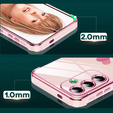 Pouzdro pro Samsung Galaxy S25 FE, Electro heart, růžové rose gold