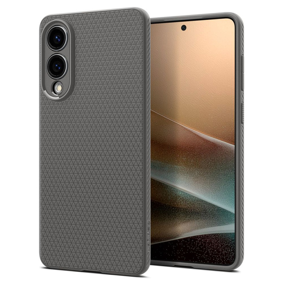 Pouzdro Spigen pro Samsung Galaxy S25, Liquid Air, černé + 9H tvrzené sklo