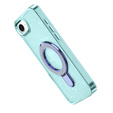 Pouzdro iPhone 16e, Glittery Magnetic Kickstand, modré