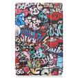Pouzdro pro Samsung Galaxy Tab S10 Lite / S10 FE / S9 FE, s klopou, graffiti