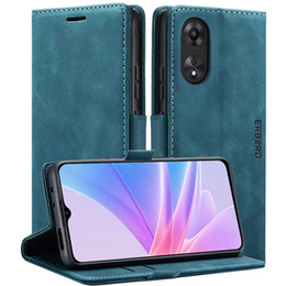 Pouzdro pro Oppo A78 5G, ERBORD Vintage peněženka s klopou, modré