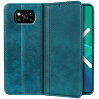 Pouzdro pro Xiaomi Poco X3 NFC / Poco X3 PRO, Wallet Litchi Leather, zelené