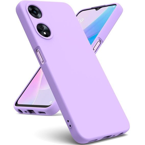 Pouzdro pro Oppo A38 4G / Oppo A18 4G, Silicone Lite, fialové
